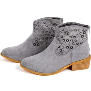 Corkys Gray Heeled Boots